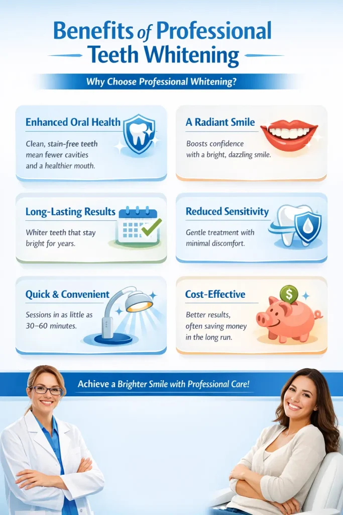 Benefits of professional teeth whitening