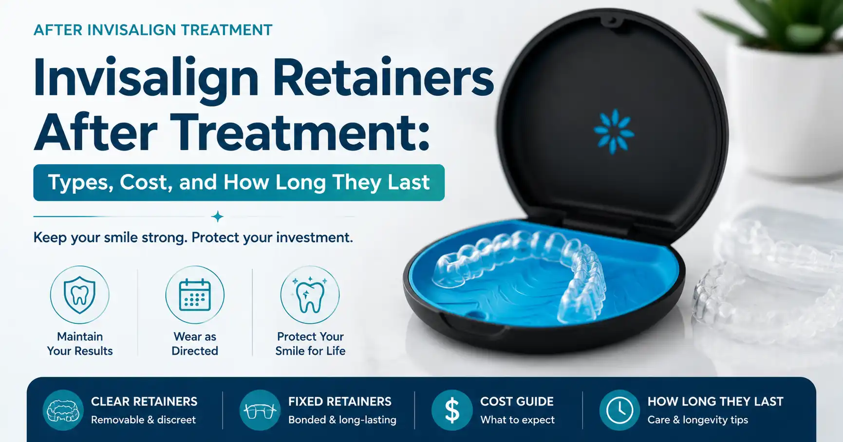 Invisalign Retainers After Treatment: Types, Cost, and How Long They Last